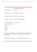 RNSG 1105&colon; Nursing Skills Exam 1 Review &lpar;Modules 1-5&rpar; &vert; UPDATED Questions with 100&percnt; Correct Answers