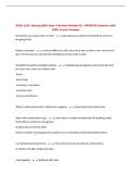 BUNDLE FOR RNSG 1105 EXAMS &vert; ALL Questions UPDATED with 100&percnt; Correct Answers &vert; Complete and Accurate