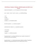 SCM 300 Exam 1 Modules 1-4 &lpar;Davila&rpar; &vert; UPDATED Questions with 100&percnt; Correct Answers
