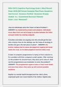 WGU D570 Cognitive Psychology Exams &vert;&vert; Most Recent Exams 2026-2027