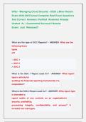 WGU - Managing Cloud Security - D320 &vert;&vert; Most Recent Exams 2026-2027