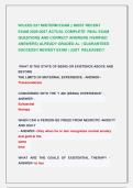 WILKES 527 MIDTERM EXAM &vert;&vert; MOST RECENT  EXAM 2026-2027 ACTUAL COMPLETE  REAL EXAM   QUESTIONS AND CORRECT ANSWERS &lpar;VERIFIED  ANSWERS&rpar; ALREADY GRADED A&plus; &vert; GUARANTEED             SUCCESS&excl;&excl; NEWEST EXAM &vert; JUST  RELEASED&excl;&excl;