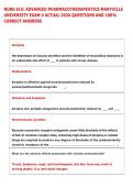 NURS 615&colon; ADVANCED PHARMACOTHERAPEUTICS MARYVILLE  UNIVERSITY EXAM 4 ACTUAL 2026 QUESTIONS AND 100&percnt;  CORRECT ANSWERS 