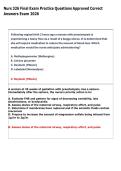Exam &lpar;elaborations&rpar; NURS 326