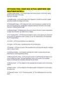 OPTICIANS FINAL EXAM 2026 ACTUAL QUESTIONS AND SOLUTIONS RATED