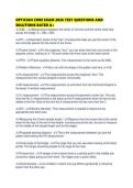 OPTICIAN CORE EXAM 2026 TEST QUESTIONS AND SOLUTIONS RATED