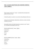 NSE 111 EXAM QUESTIONS AND ANSWERS VERIFIED 100&percnt; CORRECT&period;