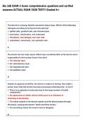 Bio 168 EXAM 2 Exam comprehensive questions and verified  answers ACTUAL EXAM 2026 TEST&excl;&excl; Graded A&plus;