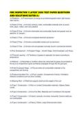 FIRE INSPECTOR 1 LATEST 2026 TEST PAPER QUESTIONS AND SOLUTIONS RATED 