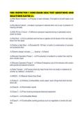 FIRE INSPECTOR 1 CORE EXAM 2026 TEST QUESTIONS AND SOLUTIONS RATED
