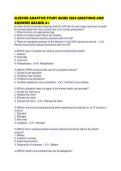 ELSEVIER ADAPTIVE STUDY GUIDE 2026 QUESTIONS AND ANSWERS GRADED
