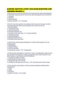 ELSEVIER ADAPTIVE LATEST 2026 EXAM QUESTIONS AND ANSWERS GRADED