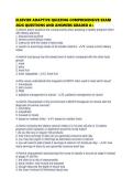 ELSEVIER ADAPTIVE QUIZZING COMPREHENSIVE EXAM 2026 QUESTIONS AND ANSWERS GRADED