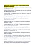 BLAW 310 FINAL EXAM 2026 ACTUAL QUESTIONS AND ANSWERS GRADED