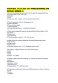 IDAHO REAL ESTATE 2026 TEST PAPER QUESTIONS AND ANSWERS GRADED