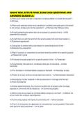 IDAHO REAL ESTATE FINAL EXAM 2026 QUESTIONS AND ANSWERS GRADED