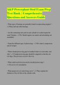 A&P Powerplant Oral Exam Prep Test Bank &vert; Comprehensive Questions and Answers Guide