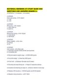 MATERNAL NEWBORN ATI STUDY GUIDE 2026 QUESTIONS AND ANSWERS GRADED