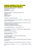 MATERNAL NEWBORN ATI 2026 TEST PAPER QUESTIONS AND ANSWERS GRADED