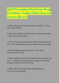 A&P Powerplant Oral Exam Prep Test Bank &vert; Updated Questions and Answers Review