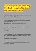 A&P Powerplant Oral Exam Prep Test Bank &vert; Complete Questions and Answers Study Pack