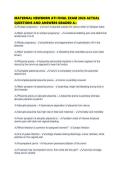 MATERNAL NEWBORN ATI FINAL EXAM 2026 ACTUAL QUESTIONS AND ANSWERS GRADED