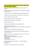 FHCE 3200 MAIN EXAMINATION 2026 SET QUESTIONS AND SOLUTIONS RATED