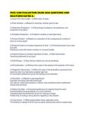 FHCE 3200 EVALUATION EXAM 2026 QUESTIONS AND SOLUTIONS RATED