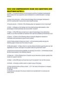 FHCE 3200 COMPREHENSIVE EXAM 2026 QUESTIONS AND SOLUTIONS RATED