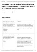AML EXAM ANTI-MONEY LAUNDERING WEBCE  EXAM Questions with 100&percnt; Correct Answers &vert; Verified &vert;&vert; ACTUAL EXAM 2026 TEST&excl;&excl; Graded A&plus; &vert; 2025&vert;2026 EXAM UPDATE 