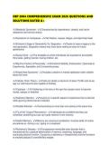 DEP 2004 COMPREHENSIVE EXAM 2026 QUESTIONS AND SOLUTIONS RATED