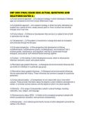 DEP 2004 FINAL EXAM 2026 ACTUAL QUESTIONS AND SOLUTIONS RATED