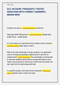 ELE 146 EXAM &vert; FREQUENTLY TESTED  QUESTIONS WITH CORRECT ANSWERS &vert;  BRAND NEW&excl; 