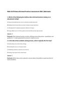 WGU D179 Data-Informed Practices Assessment 2026 &vert;Rationales