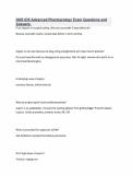 NUR 635 Advanced Pharmacology Exam Questions and Answers&period;
