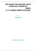 OpenStax Anatomy and Physiology Test Bank &lpar;Complete Guide&rpar; ISBN 1711494062