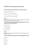 WGU D181 Task 1 MSCI Capstone Proposal Quiz 2026