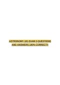 ASTRONOMY 101 EXAM 3 QUESTIONS AND ANSWERS 100&percnt; CORRECT&excl;&excl;