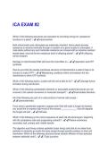 ICA EXAM &num;2 QUESTIONS AND ANSWERS RATED 100&percnt; CORRECT&period;