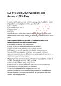 ELE 146 Exam 2026 Questions and  Answers 100&percnt; Pass