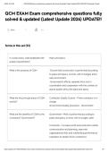 QCM EXAM Exam comprehensive questions fully solved & updated &lpar;Latest Update 2026&rpar; UPDATE&excl;&excl;