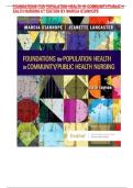 Test Bank for Foundations for Population Health in Community&sol;Public Health Nursing 6th Edition Stanhope &vert; Complete Chapter Coverage with Rationales &vert; Instant Download