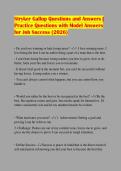 Stryker Gallup Questions and Answers &vert; Practice Questions with Model Answers for Job Success &lpar;2026&rpar;