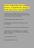 Stryker Gallup Questions and Answers &vert; Comprehensive Interview Guide with Answers and Tips
