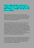 Stryker Gallup Questions and Answers &vert; Complete Interview Preparation Guide with Model Answers&comma; Strategies and Tips for Job Success &lpar;2026&rpar;