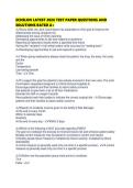 ECHELON LATEST 2026 TEST PAPER QUESTIONS AND SOLUTIONS RATED