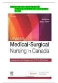 Test Bank for Lewis Medical-Surgical Nursing in Canada 5th Edition &vert; Complete Chapter Solutions for Canadian Nursing Students