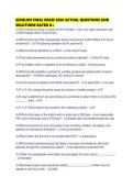 ECHELON FINAL EXAM 2026 ACTUAL QUESTIONS AND SOLUTIONS RATED 