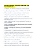 MA 700 LATEST 2026 TEST PAPER QUESTIONS AND SOLUTIONS RATED