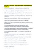 MA 700 LATEST 2026 EXAM QUESTIONS AND SOLUTIONS RATED
